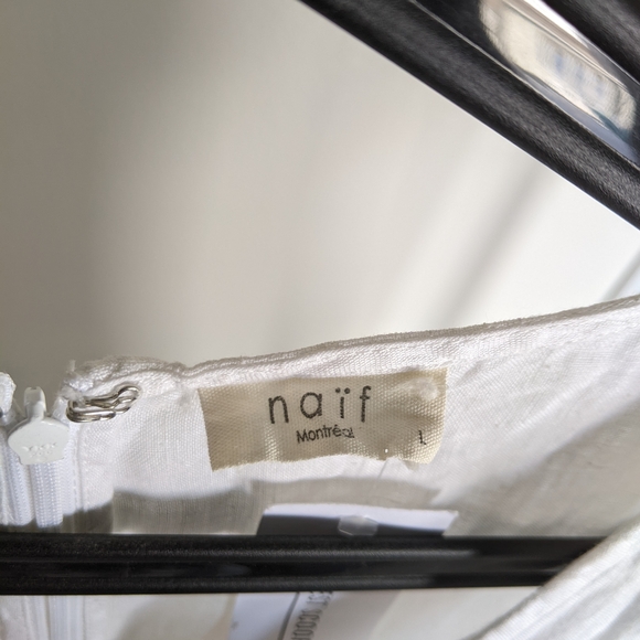 NAIF White Sleeveless Midi Dress - Picture 6 of 9